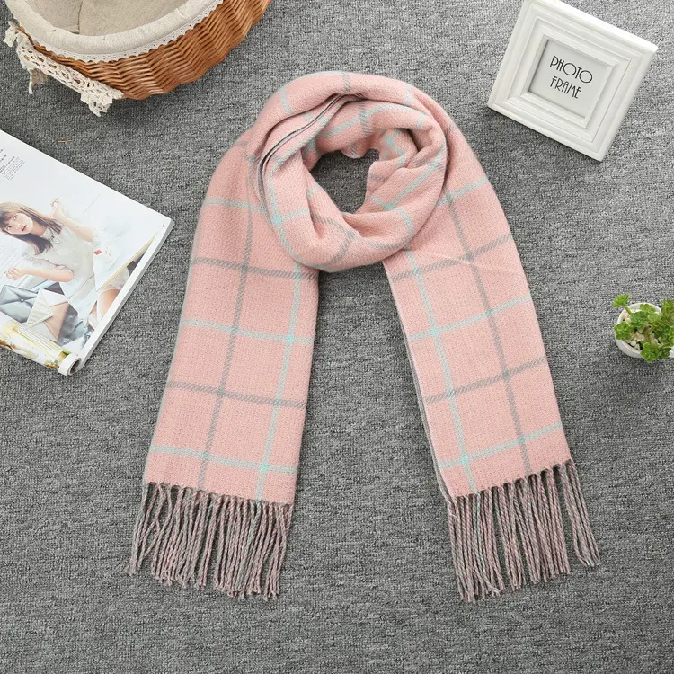 Cheapest factory supply wool scarf cashmere scarf woman woolen scarf