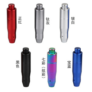 Car Gear <b>Shift</b> <b>Knob</b> Aluminum Alloy Manual Transmission Extended Ergonomic <b>Knob</b> Red Blue Black Silver Titanium Rainbow Color - Product Image 1