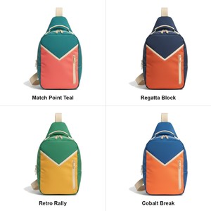 กระเป๋าสะพายไหล่ทรง Chevron-Block สำหรับใส่ไม้พาย Pickleball  แบบเคลือบด้าน ผลิตจากวัสดุรีไซเคิล  รับทำโลโก้ตามสั่ง ขายส่ง สำหรับไม้เทนนิส ไม้พาเดล และไม้แบดมินตัน - Product Image 5