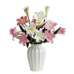 Tiên Tiến 3D In <span class=keywords><strong>Lily</strong></span> Bàn Ăn TV Tủ Sang Trọng Bình Đồ Trang Trí Hoa Giả Cho Tốt Nghiệp Của Mẹ Ngày Hiện Đại Cao - Product Image 5