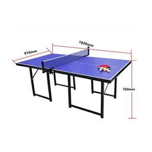Nouvelle conception <span class=keywords><strong>de</strong></span> <span class=keywords><strong>table</strong></span> <span class=keywords><strong>de</strong></span> ping-pong pliable portable pour enfants en MDF <span class=keywords><strong>de</strong></span> 15 mm, légère pour le divertissement - Product Image 4
