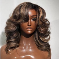 Perruques Lace Front YUNSEN P4/27 en Cheveux Humains Vierges Vietnamiens, Ondulation Profonde 13x4, 30 Pouces de Long, Densité 250%, Base en Soie, Sans Colle