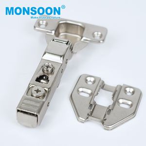 Charnières hydrauliques en acier pour meubles, 35 mm, à fermeture douce bidirectionnelle, charnières automatiques pour portes de cuisine, usage scolaire et hospitalier, modernes - Product Image 1