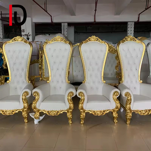เก้าอี้บัลลังก์ไม้หรูหราสำหรับงานแต่งงานเก้าอี้หรูหราหรูหรา - Product Image 2
