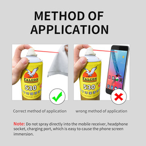 Dung dịch vệ sinh linh kiện điện tử điện thoại di động Falcon 530II, loại bỏ bụi, làm sạch mạch PCB - Product Image 5