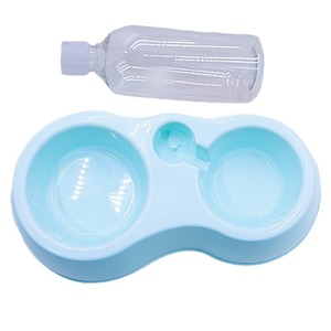 Distributeur d'eau double bol rond populaire pour chats et chiens, remplissage automatique, fournitures antidérapantes pour animaux de compagnie - Product Image 2