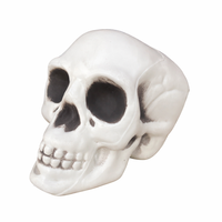 Nouvelles décorations réutilisables en PVC en forme de tête de squelette d'horreur pour Halloween 2026, idéales pour les fêtes, festivals, remises de diplômes et Thanksgiving