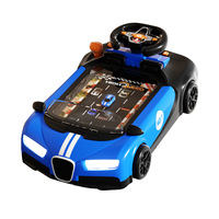 Jeu de Table Interactif Éducatif pour Enfants, Jeux Familiaux Portables en Plastique, Jouets Musicaux, Simulation de Course Automobile, Volant d'Aventure