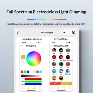 مصباح حوض السمك LED بتصميم UFO كامل الطيف، مصباح للنباتات المائية قابل للتعتيم مع تحكم عبر الهاتف المحمول، 90 واط، هيكل من سبائك الألومنيوم - Product Image 2