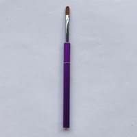Pinceau à gel rond en nylon de taille personnalisée 2 4 6 pour modelage de gel, pinceau de construction d'ongles, outils professionnels de beauté des ongles