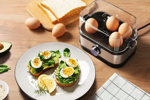 Hervidor de Huevos Eléctrico de 300W para hasta 8 Huevos con Control de un Botón, Fácil Operación y Protección contra Sobrecalentamiento - Product Image 4