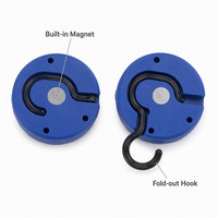 Mini Lámpara LED Redonda para Tienda de Campaña, Base Magnética, Gancho para Colgar, Linterna de Camping, Lámpara de Emergencia para Garaje y Trabajo, Ultracompacta de 49g
