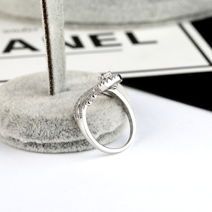 Anello di nozze <span class=keywords><strong>925</strong></span> in <span class=keywords><strong>argento</strong></span> Sterling personalizzato <span class=keywords><strong>coppia</strong></span> <span class=keywords><strong>coppia</strong></span> di anelli di diamanti da laboratorio Set donna uomo sposa alta gioielleria - Product Image 5