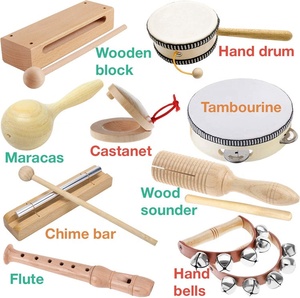 Ensemble de jouets musicaux en bois à colorier pour bébés, instruments de <span class=keywords><strong>musique</strong></span> éducatifs pour enfants, jouets musicaux pour bébés, vente chaude - Product Image 2