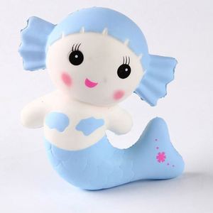 Hot Sell Kawaii Slow Rising <b>Squishy</b> Cute Soft PVC & PU Mermaid Animal Toys for Kids - Product Image 1