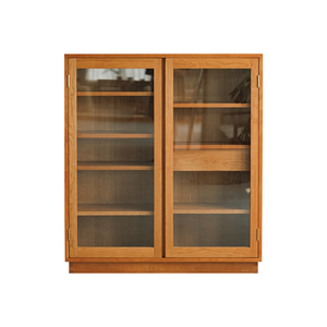 Japanese Style <b>Solid</b> <b>Wood</b> Home Furniture Storage Cabinet with Display Shelves for <b>Bookcase</b> and Wine Log Decoration - Product Image 6