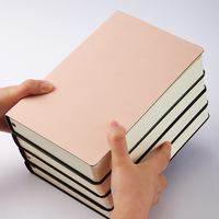 Cahier de planification annuelle à couverture rigide A5 en gros 290 cahier vierge réutilisable en cuir souple super épais
