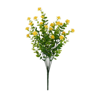 7-takkige Eucalyptus Thee Bloem Kunstbloem Bouquet Huisdecoratie Bloemstukken 35cm Binnen Buiten