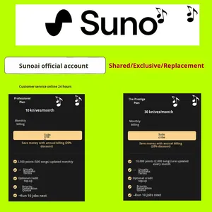 Generación de Música con un Solo Clic Sunoai <span class=keywords><strong>AI</strong></span> V5 - Gráficos y Multimedia Hecho en China - Product Image 1