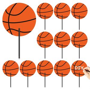Custom Basketball Round Plastic <b>Hand</b> <b>Fan</b> Transparent PVC <b>Hand</b> <b>Held</b> <b>Fans</b> Advertising PP <b>Fans</b> for Guest Promotion Gift - Product Image 1