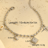 Bracelets de la Série Océan pour Femmes : Breloques Coquillage, Tortue, Étoile de Mer, Arc-en-ciel, Plage, Chaîne en Acier Inoxydable, Bijoux Charme