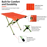 Ensemble de table et de chaises pliantes pour le camping en plein air, en alliage d'aluminium et tissu Oxford, pour 2 personnes, meubles de pique-nique