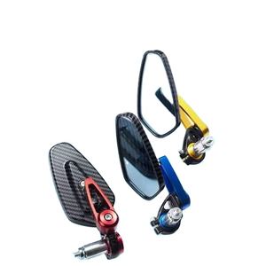 Rétroviseur de moto CNC de haute qualité, motif carbone rétro, guidon modifié, réflecteur grand angle, verre bleu - Product Image 2