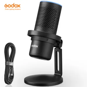 Godox EM68 EM68G RGB USB Condenser Microphone E-sports Cardioid Microphone Adjusting Controlled by Godox Mic App for studio mic