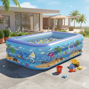 Vente directe d'usine, prix compétitif, <span class=keywords><strong>piscine</strong></span> gonflable en PVC, légère, écologique, utilisation domestique, portable, grande taille, pour enfants - Product Image 1