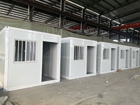 Maison conteneur préfabriquée 20 pieds en kit, structure en acier modulaire, villa portable, bureau à domicile, bâtiment préfabriqué, maison commerciale