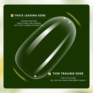 เล็บปลอม <span class=keywords><strong>NAILPOP</strong></span> พรีเมียม แบบเต็มเล็บ สำหรับต่อเล็บ ทรงสั้น สี่เหลี่ยม/มน ชุดเล็บปลอมแบบกดติด 300 ชิ้น - Product Image 6