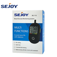 Sejoy Appareils Médicaux à Domicile Moniteur de Glycémie Kit de Test Glycomètre Diabétique Pratique Avec Bandes Réactives