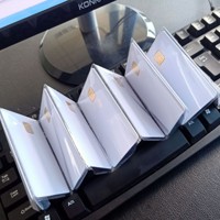 RUIXINRFID Sle5528 4428 Weiße PVC Kontaktlose Tintenstrahl-Bedruckte RFID Smart Card Wasserdicht Blanko für Hotelgebrauch