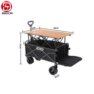 Chariot de pique-nique pliable à quatre roues, réglable, avec table et pare-soleil, idéal pour le camping et les événements – Vente chaude - Product Image 5