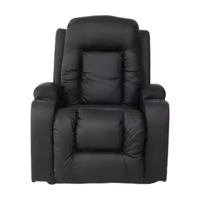 Fauteuil inclinable électrique en cuir avec massage et chauffage, recharge USB, pour soins aux seniors, fournisseur de meubles en gros, commande en gros