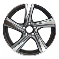 Universel gris 20 21 pouces cinq rayons jantes concaves en aluminium roue en alliage forgé pour voiture de luxe
