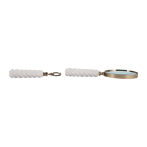 Scultura con lente d'ingrandimento e apribottiglie con manico in marmo, accessorio decorativo per tavolino da caffè, mensola, soggiorno - Product Image 6