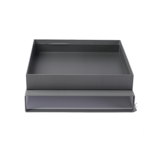 Entreprises d'emballage de luxe haut de gamme tiroir coulissant gris de haute qualité paquet de lingerie vêtement vêtement écharpe emballage boîte-cadeau - Product Image 6