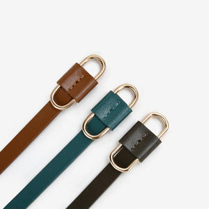 جلد البقر الأصلي الأنيق للمرأة بنطلون رقيق ناعم حزام اللكم مباشرة بيع بالجملة سلع جلدية قوانغتشو الأزالية - Product Image 1