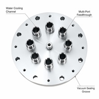 Bride de traversée multi-ports en acier inoxydable 304/310/316 sur mesure, refroidie par eau, pour usage industriel, logique de vide complexe, OEM