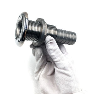 Deniz 316 paslanmaz çelik ayna cilalı yarım iplik Thru Hull hortum güverte drenaj egzoz uydurma çıkışları yeni tekne aksesuarları - Product Image 2