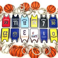 Gantungan Kunci Akrilik PVC Berkualitas Tinggi Desain Kustom Tren Fashion Bintang Basket Jersey NBA NASNAK Cetak UV Kartun Anime