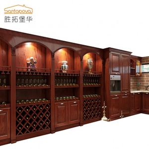 Factory Customized Antique Wine <b>Cabinet</b> High End Room <b>Cabinet</b> Red Wine Shelf - Product Image 1