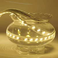 Bande lumineuse LED étanche IP68 à double rangée 5730, 100 mètres, haute luminosité, 110 V/220 V