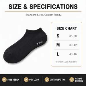 Chaussettes basses pour hommes en coton avec logo personnalisé, vente en gros d'usine CMAX, chaussettes invisibles, fabricant OEM - Product Image 4