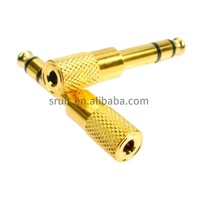 6.5MM Male to 3.5MM Female Jack Plug Audio Headset phone Guitar Recording Adapter 6.5 3.5 Converter Aux Cable Gold Plated