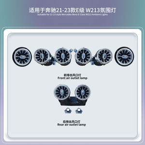 Iluminación ambiental interior LED de 64 colores W213 para Mercedes-Benz Clase E 2016-2023, accesorios elegantes en forma de tira. - Product Image 4