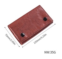 Pochette de rangement en cuir style vintage, roulée à la main, pour cigarettes, pipes et accessoires de tabac, pot à fumer