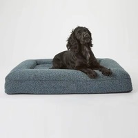 Lit orthopédique personnalisé pour chien en mousse à mémoire de forme avec housse amovible lavable et doublure imperméable pour chiens de taille moyenne à grande, commande en gros OEM ODM