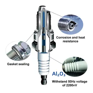 Vela de ignição Iridium bujias nk de alta qualidade para Corolla Vela de ignição 1.8L L4 SC16HR11 sk20r11 Fr7dc + 8 7955